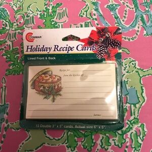 Vintage Conimar Christmas Holiday Recipe Cards